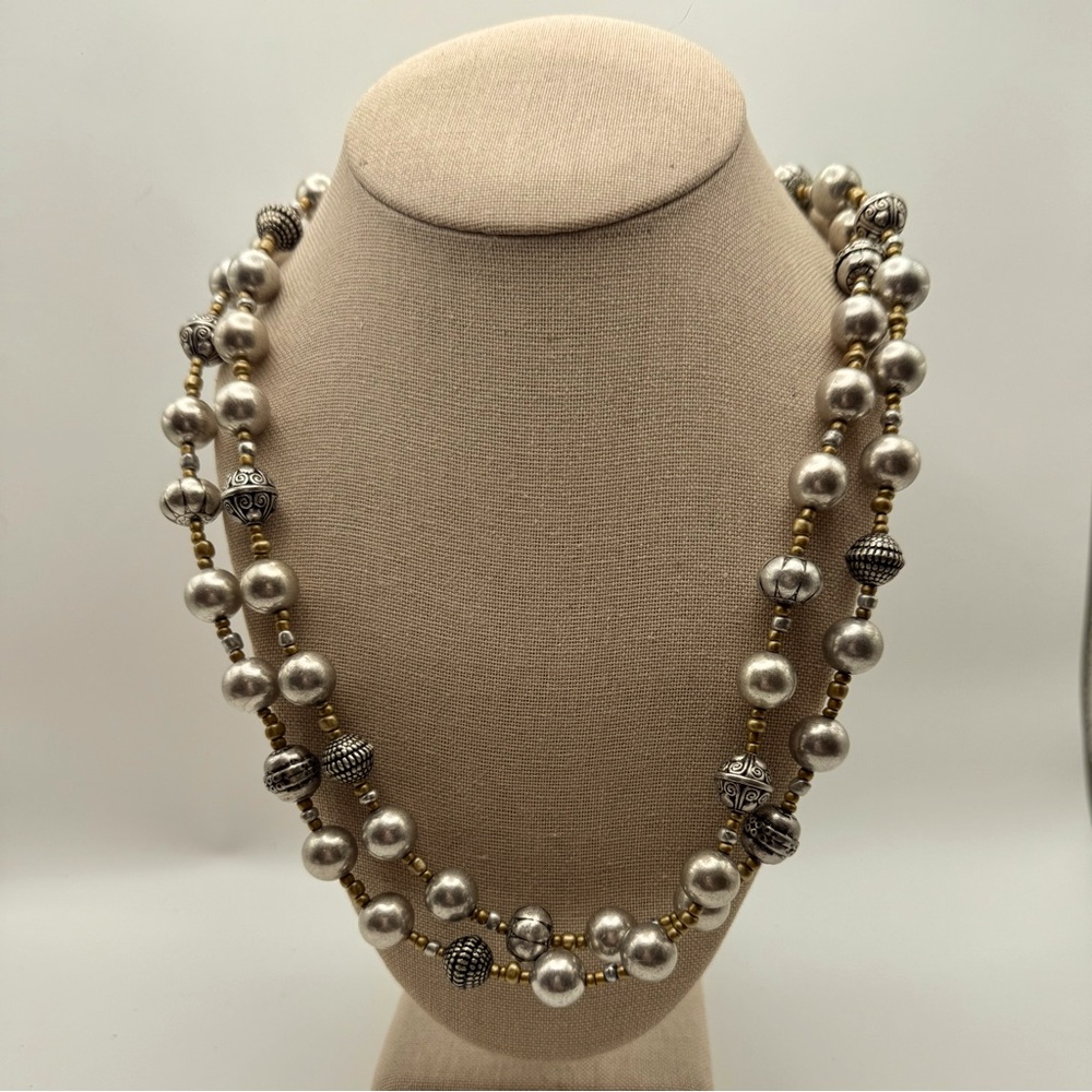 Coldwater Creek Endless Treasure Bead NI Necklace 48”
